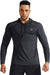 Men'S Dry Fit Athletic Shirt Workout Running Long Sleeve Shirts with Hoods