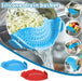 2 Pcs Clip on Strainer, Pot Strainer for Pasta Meat Vegetables Fruit, Silicone Strainer - Fit All Pots and Bowls.