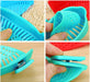 2 Pcs Clip on Strainer, Pot Strainer for Pasta Meat Vegetables Fruit, Silicone Strainer - Fit All Pots and Bowls.